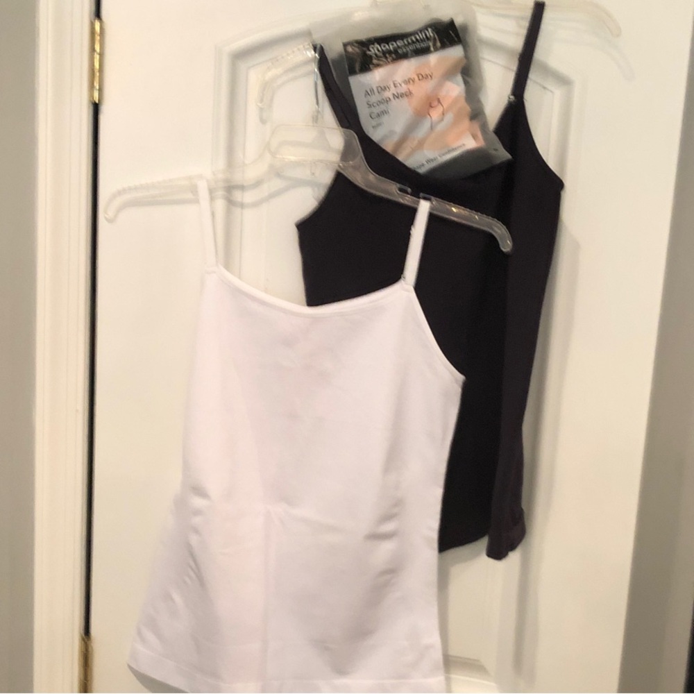 Shapermint Black & White Everyday Seamless Camisoles